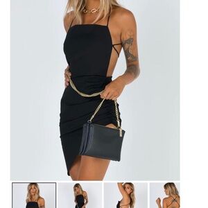 Princess Polly Black Strappy Mini Dress